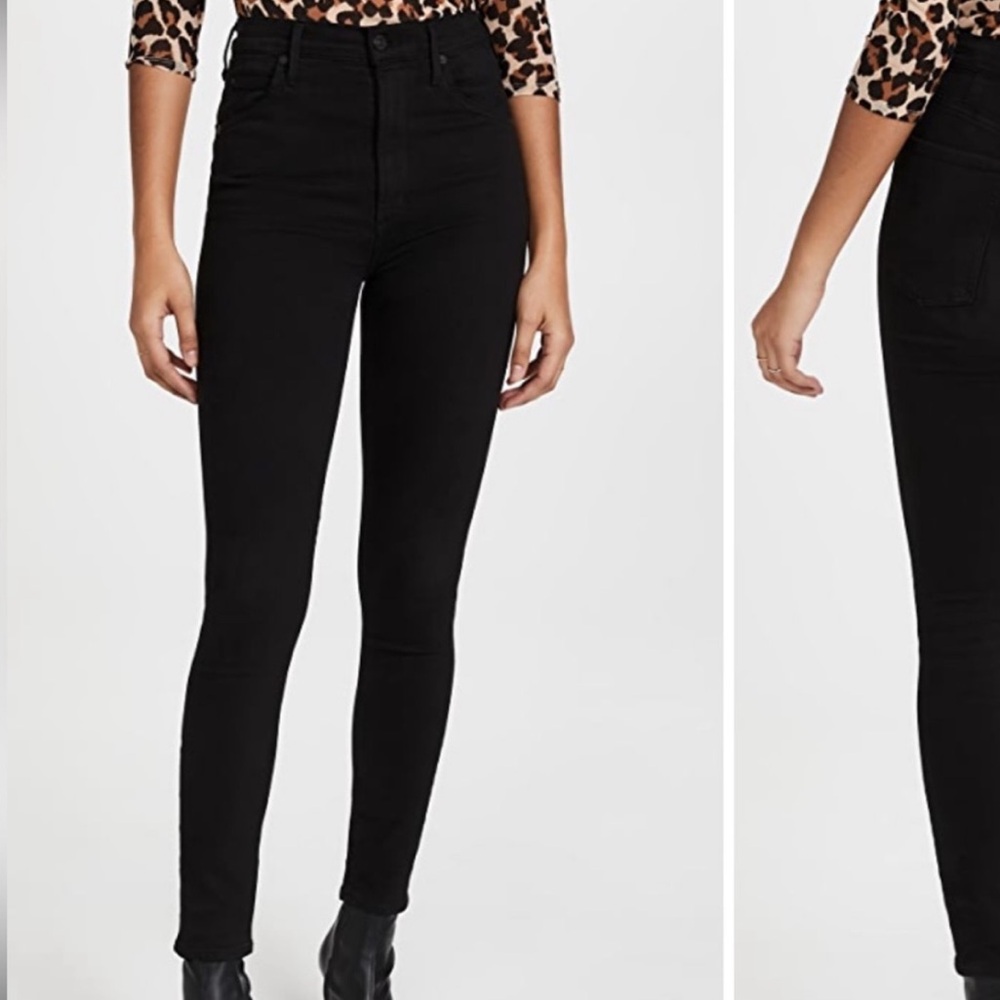Citizens of Humanity High Rise Black Skinny Jean in Size 24